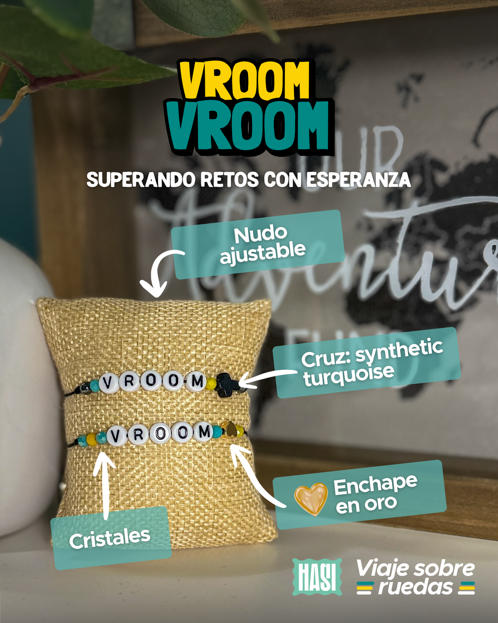 Pulsera "Vroom Vroom" — Un recordatorio de esperanza en tu muñeca