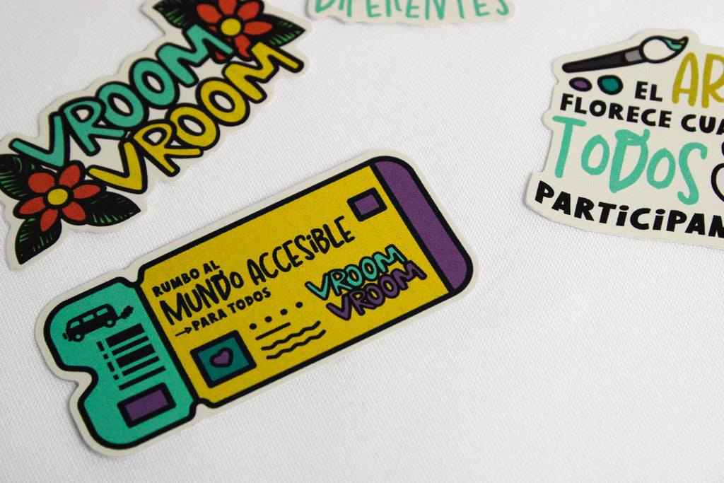 Pack de 6 Stickers — Colección Vroom Vroom
