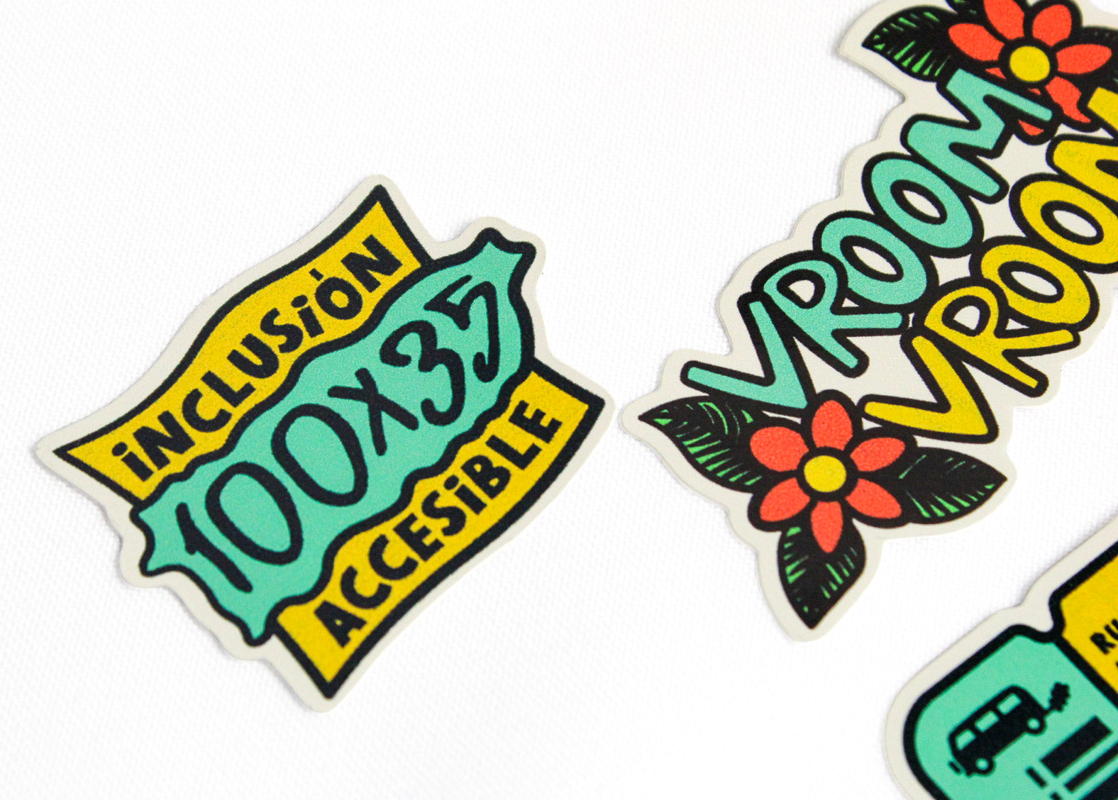 Pack de 6 Stickers — Colección Vroom Vroom