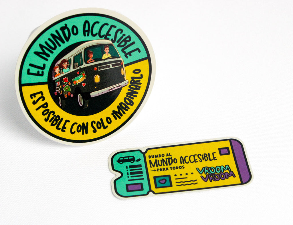 Pack de 6 Stickers — Colección Vroom Vroom